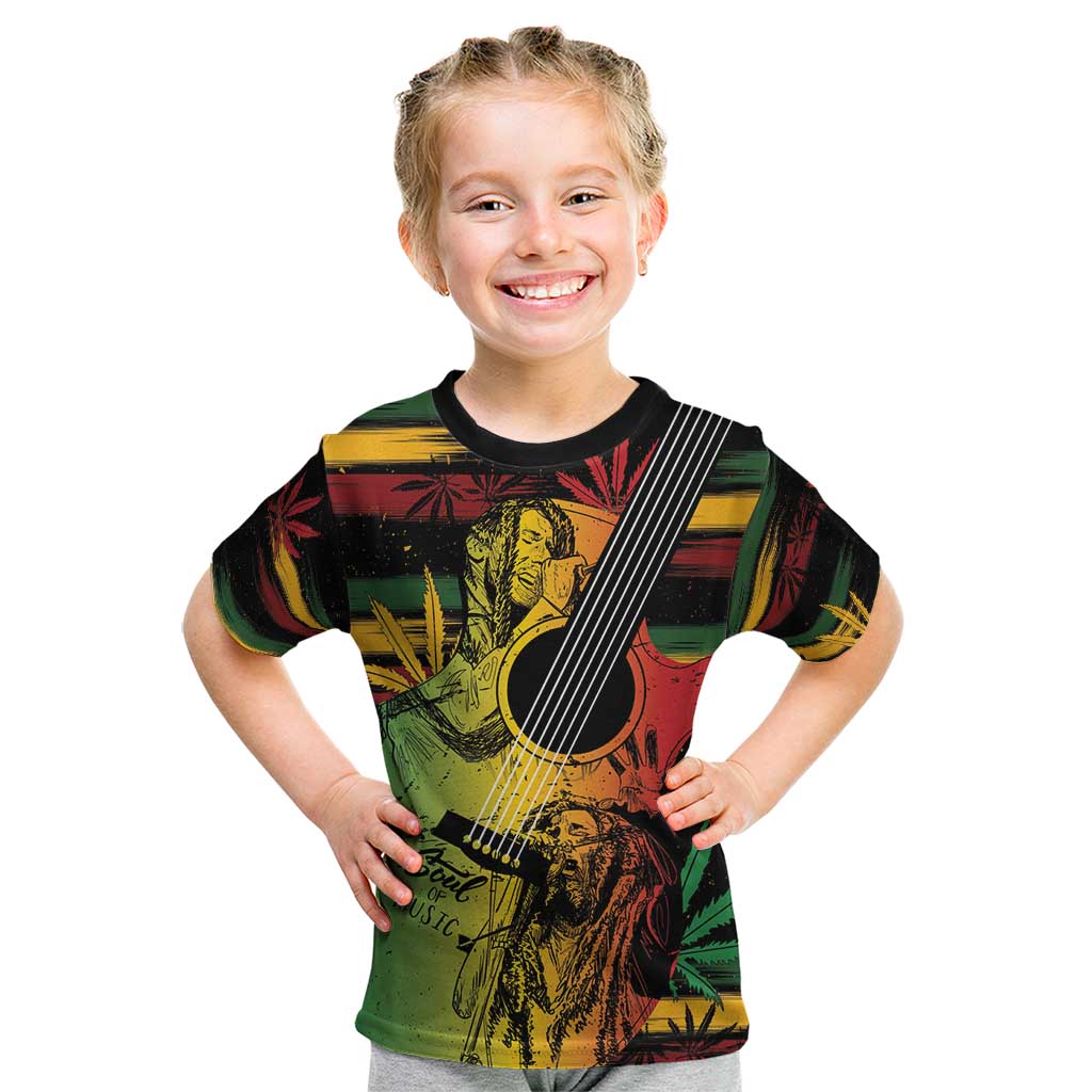 Personalised Reggae Soul Kid T Shirt Sketch Style - Wonder Print Shop