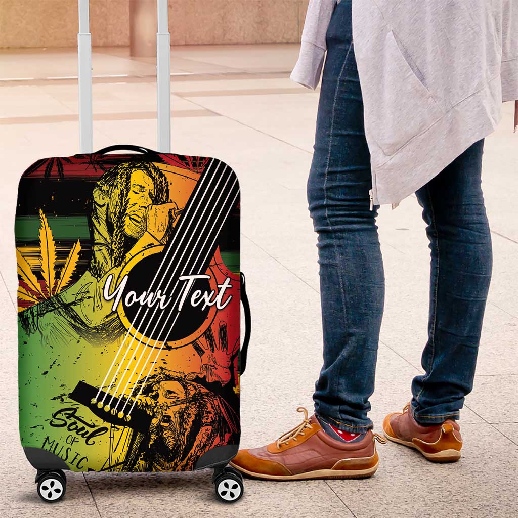 Personalised Reggae Soul Luggage Cover Sketch Style - Wonder Print Shop