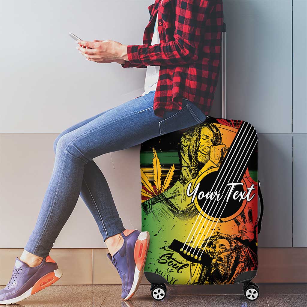 Personalised Reggae Soul Luggage Cover Sketch Style - Wonder Print Shop