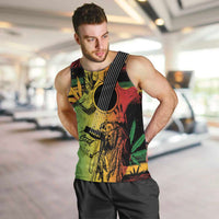 Personalised Reggae Soul Men Tank Top Sketch Style - Wonder Print Shop