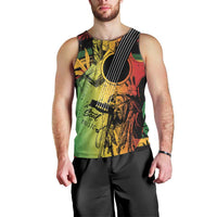 Personalised Reggae Soul Men Tank Top Sketch Style - Wonder Print Shop