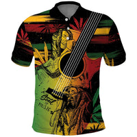 Personalised Reggae Soul Polo Shirt Sketch Style - Wonder Print Shop