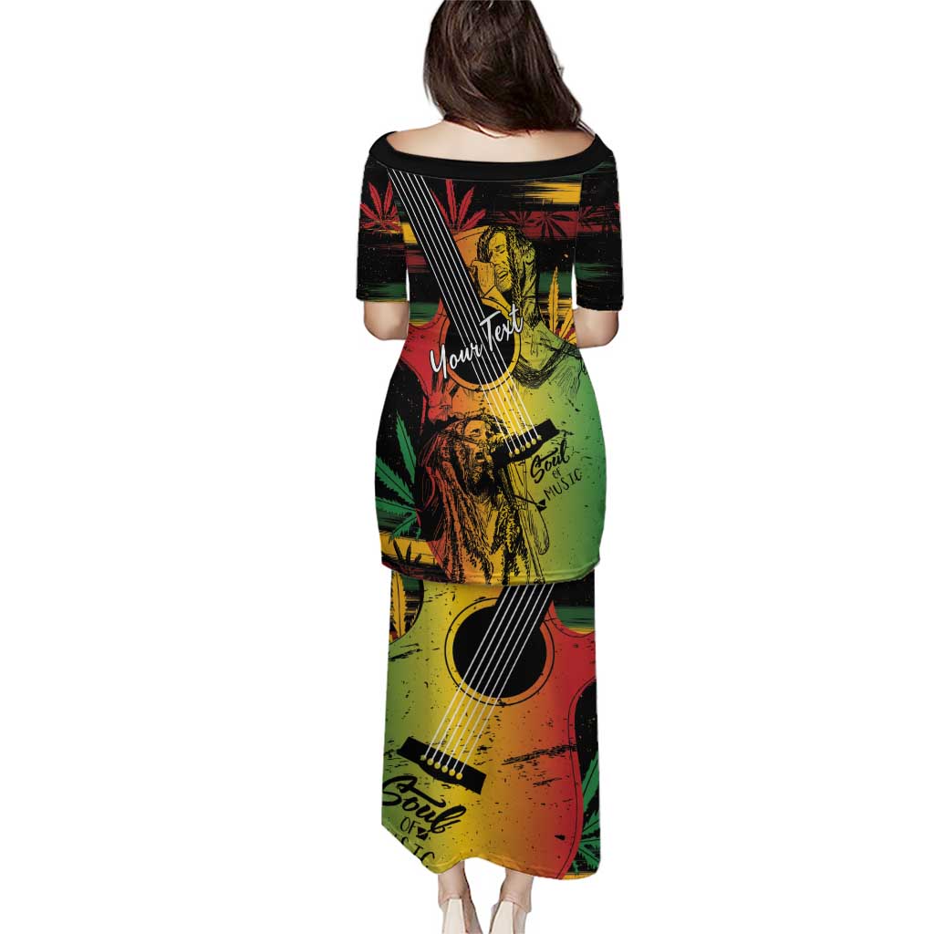 Personalised Reggae Soul Puletasi Sketch Style - Wonder Print Shop