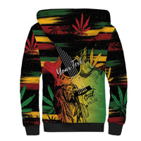Personalised Reggae Soul Sherpa Hoodie Sketch Style - Wonder Print Shop