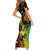Personalised Reggae Soul Short Sleeve Bodycon Dress Sketch Style - Wonder Print Shop