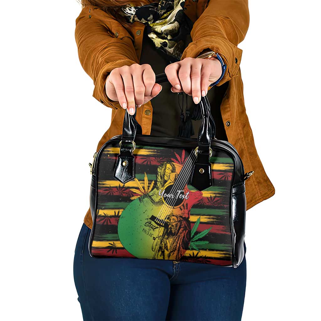Personalised Reggae Soul Shoulder Handbag Sketch Style