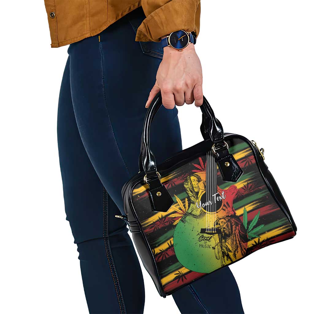 Personalised Reggae Soul Shoulder Handbag Sketch Style
