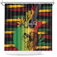 Personalised Reggae Soul Shower Curtain Sketch Style