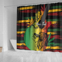 Personalised Reggae Soul Shower Curtain Sketch Style