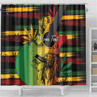 Personalised Reggae Soul Shower Curtain Sketch Style