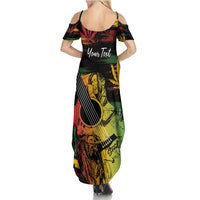 Personalised Reggae Soul Summer Maxi Dress Sketch Style - Wonder Print Shop