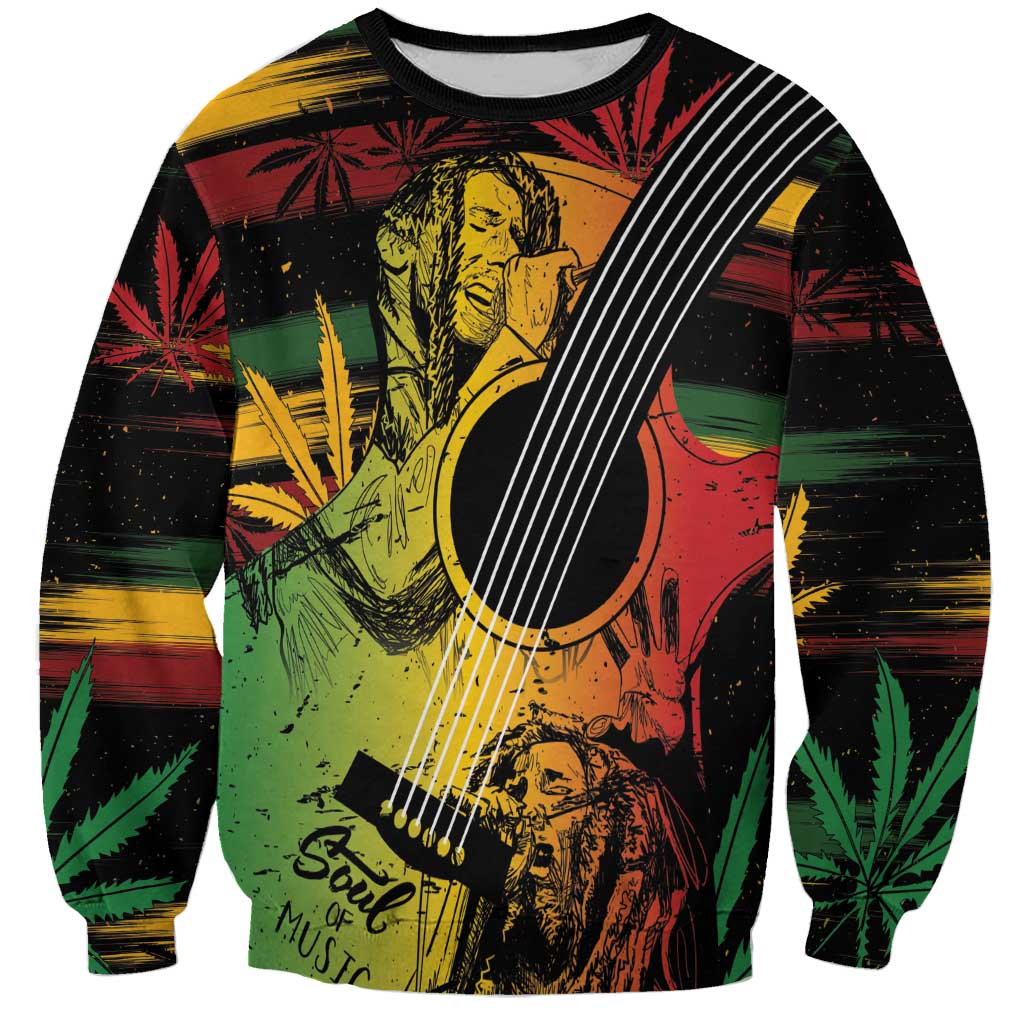 Personalised Reggae Soul Sweatshirt Sketch Style - Wonder Print Shop