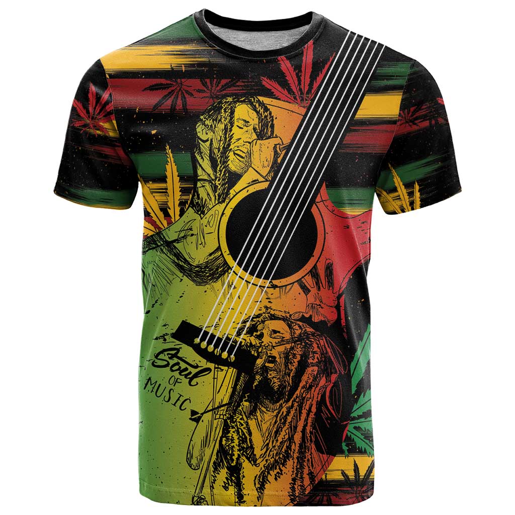 Personalised Reggae Soul T Shirt Sketch Style - Wonder Print Shop
