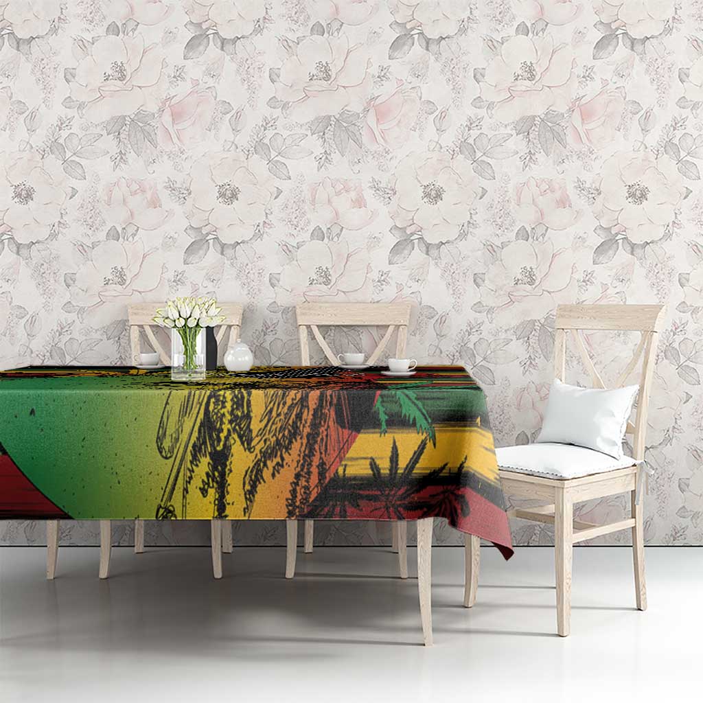 Personalised Reggae Soul Tablecloth Sketch Style - Wonder Print Shop