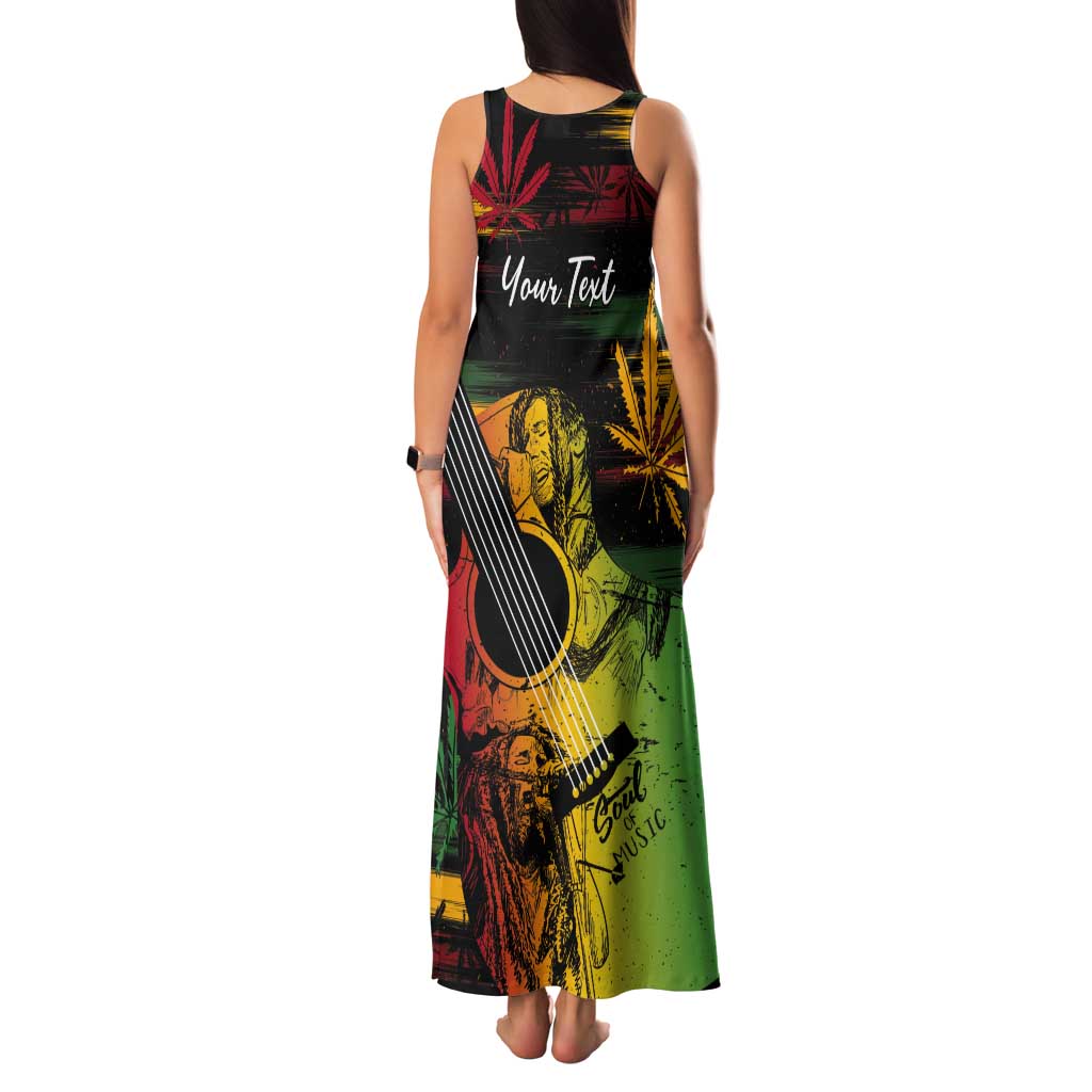 Personalised Reggae Soul Tank Maxi Dress Sketch Style - Wonder Print Shop