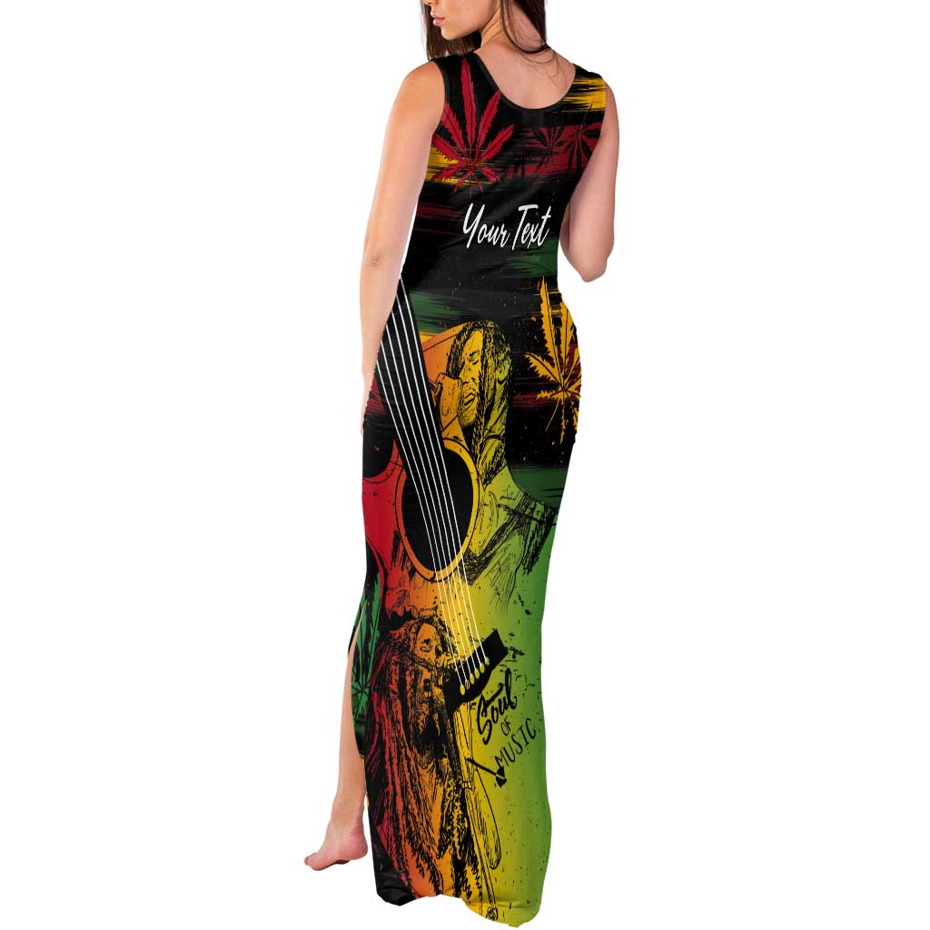 Personalised Reggae Soul Tank Maxi Dress Sketch Style - Wonder Print Shop