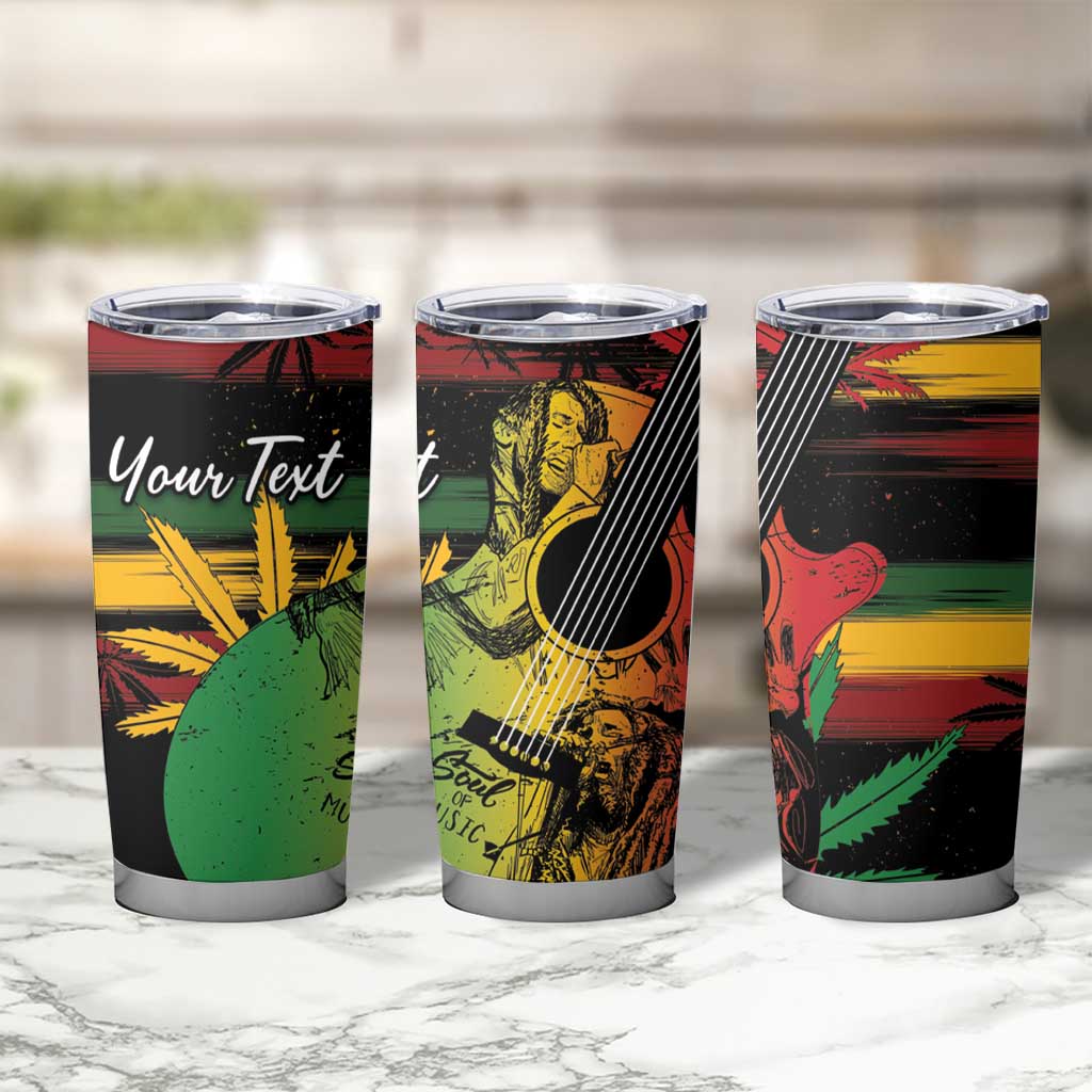 Personalised Reggae Soul Tumbler Cup Sketch Style - Wonder Print Shop