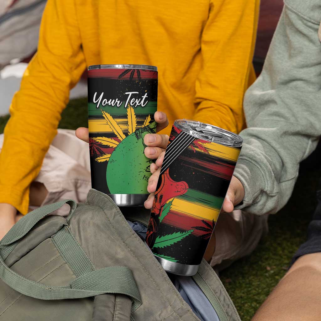 Personalised Reggae Soul Tumbler Cup Sketch Style - Wonder Print Shop