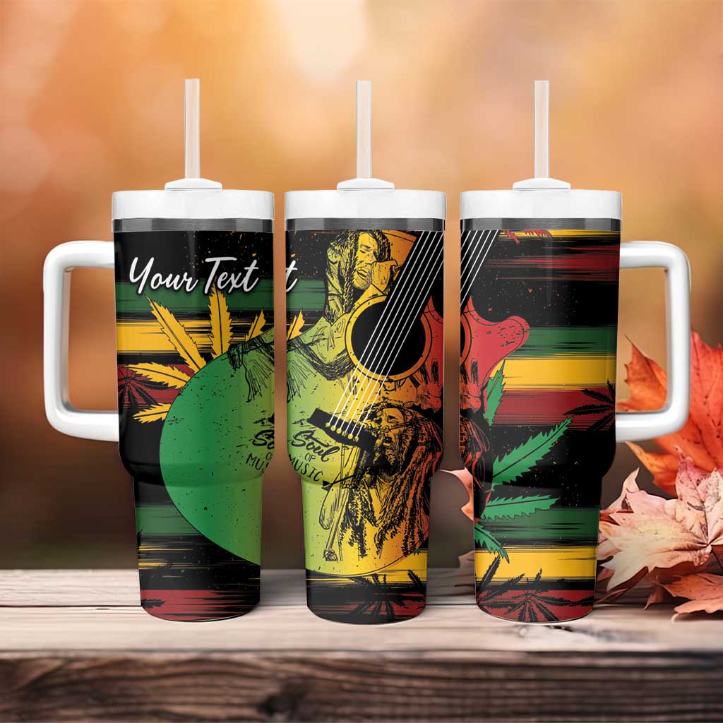 Personalised Reggae Soul Tumbler With Handle Sketch Style - Wonder Print Shop