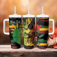 Personalised Reggae Soul Tumbler With Handle Sketch Style - Wonder Print Shop