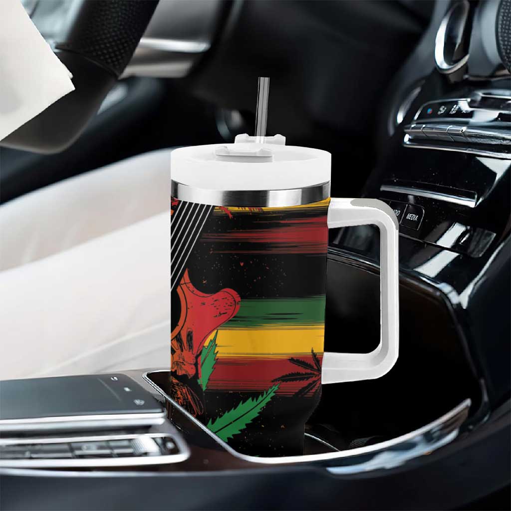 Personalised Reggae Soul Tumbler With Handle Sketch Style - Wonder Print Shop