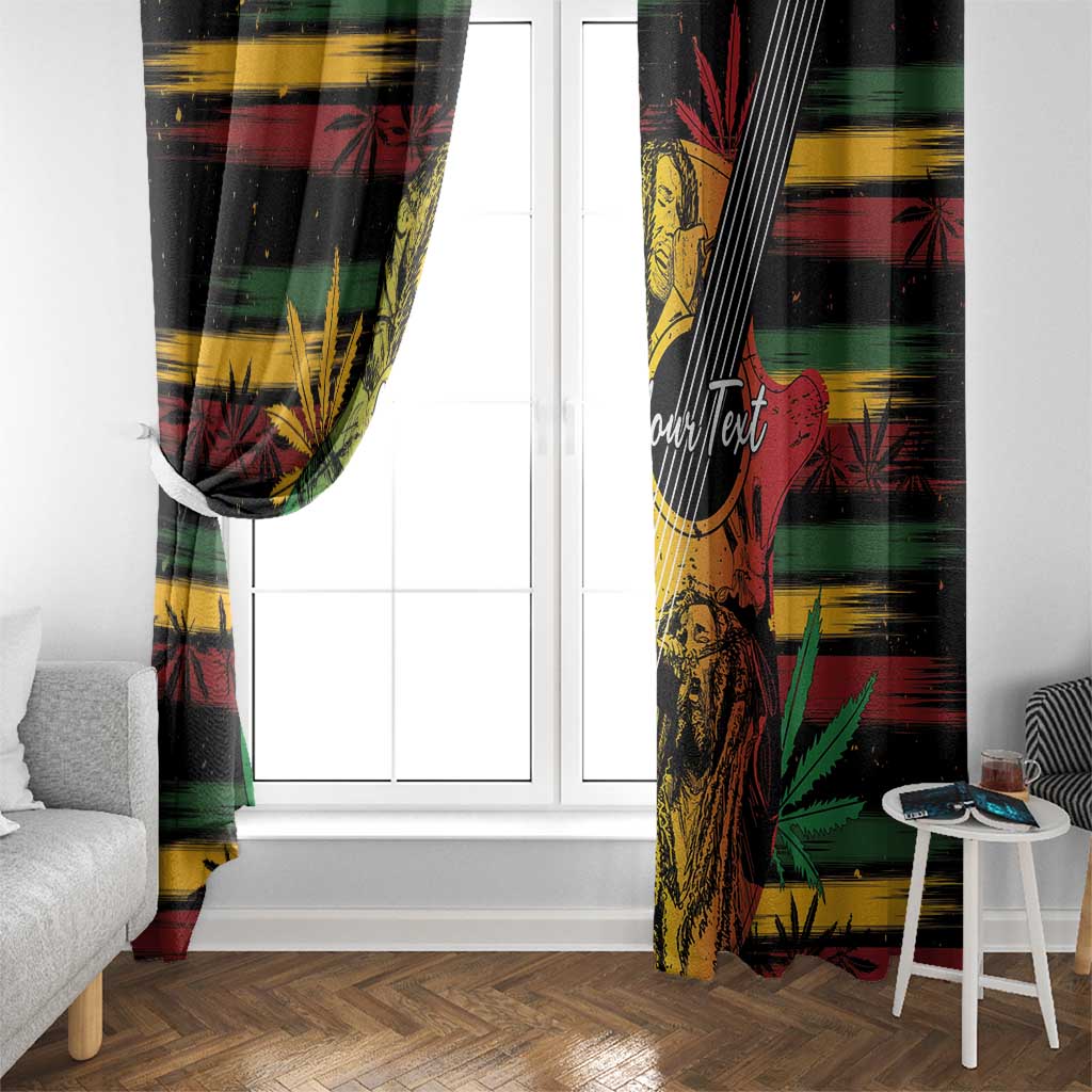 Personalised Reggae Soul Window Curtain Sketch Style - Wonder Print Shop
