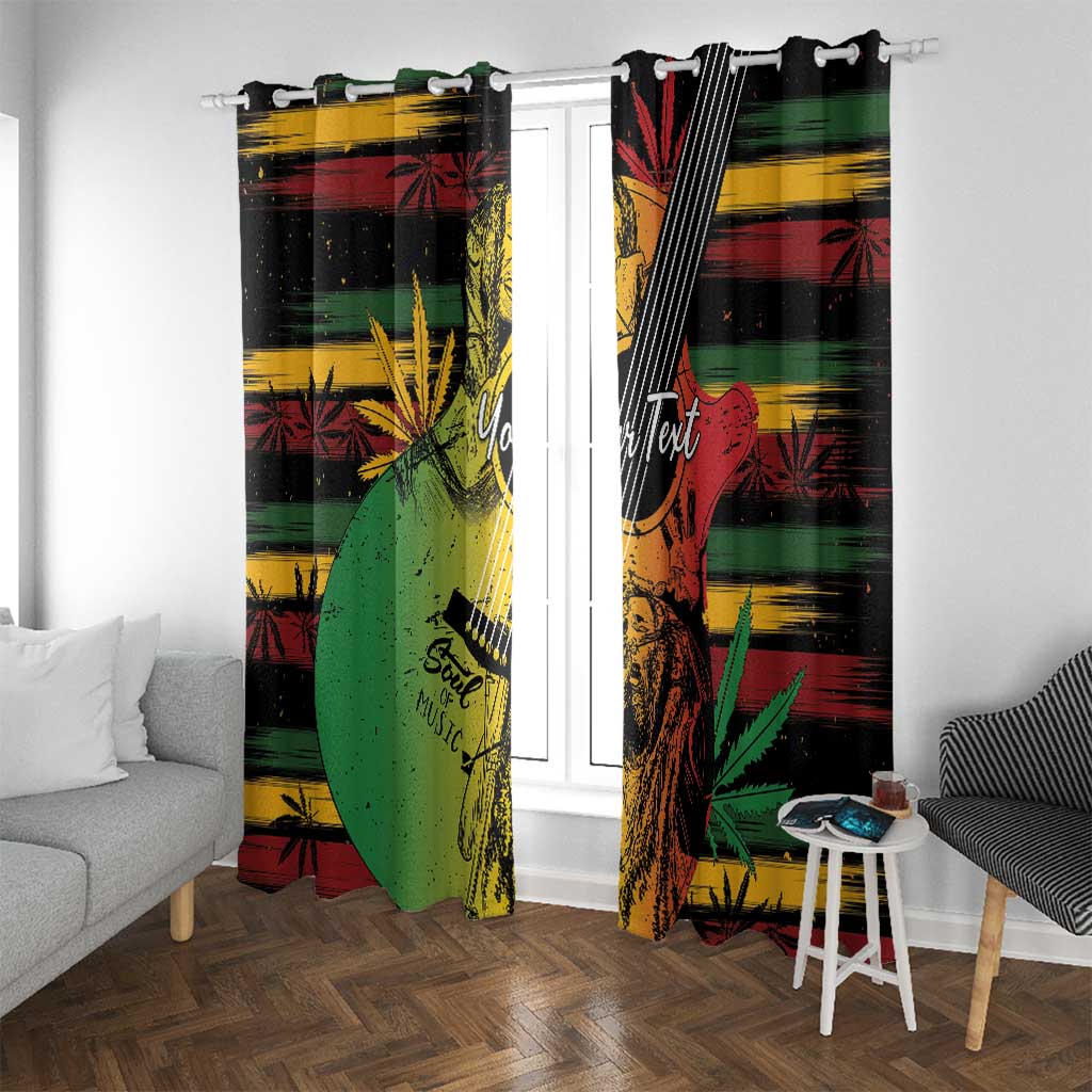 Personalised Reggae Soul Window Curtain Sketch Style - Wonder Print Shop
