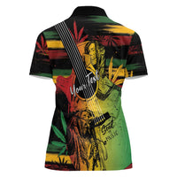 Personalised Reggae Soul Women Polo Shirt Sketch Style - Wonder Print Shop