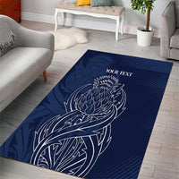 Scotland Rugby Personalized Area Rug Thistle Royal Style