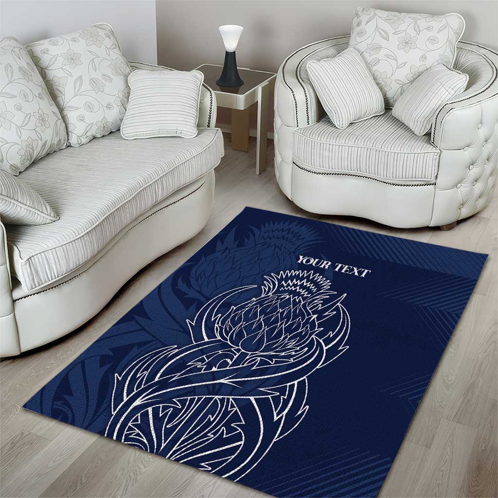 Scotland Rugby Personalized Area Rug Thistle Royal Style