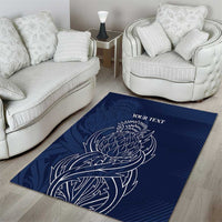 Scotland Rugby Personalized Area Rug Thistle Royal Style