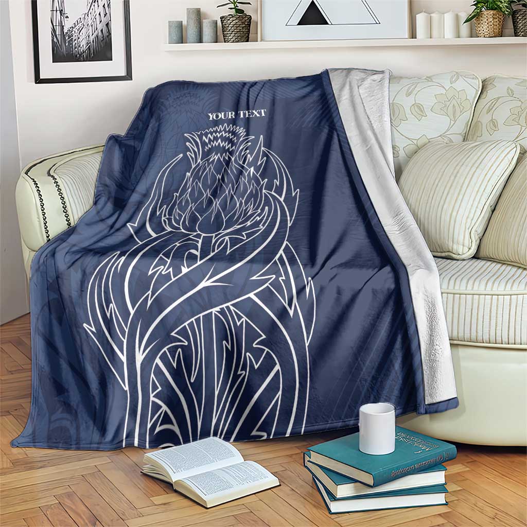 Scotland Rugby Personalized Blanket Thistle Royal Style
