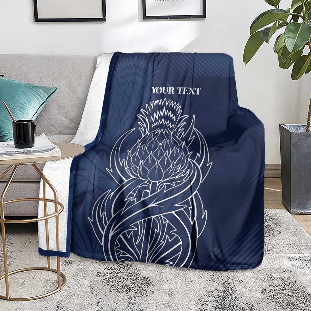 Scotland Rugby Personalized Blanket Thistle Royal Style