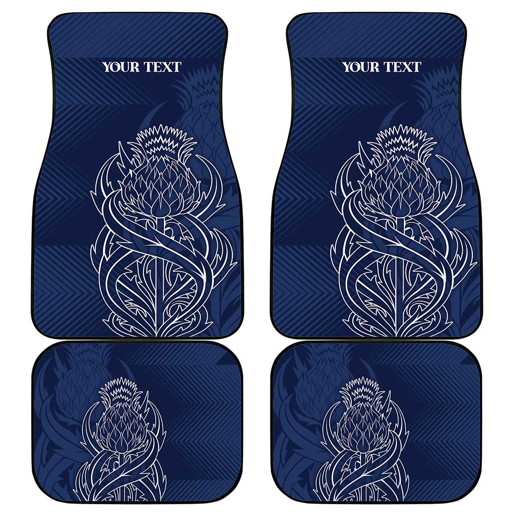 Scotland Rugby Personalized Car Mats Thistle Royal Style