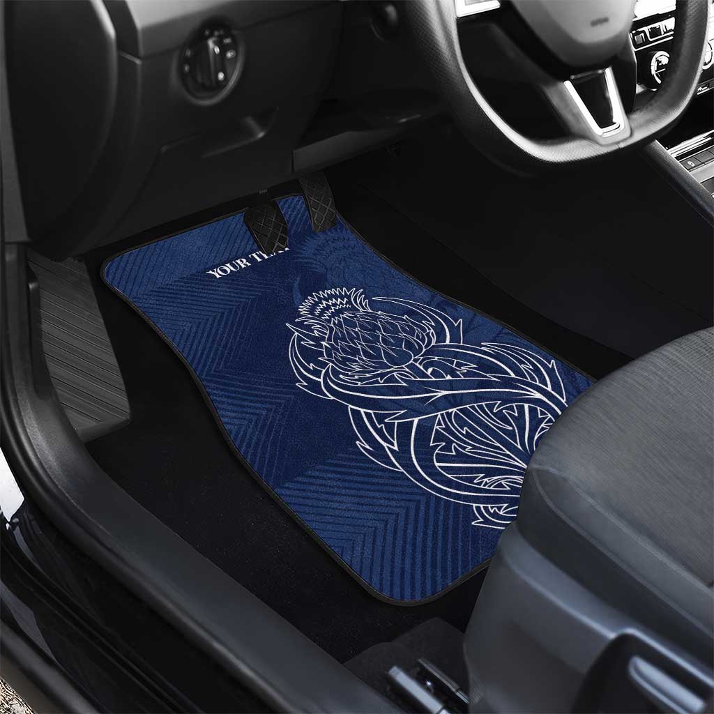 Scotland Rugby Personalized Car Mats Thistle Royal Style