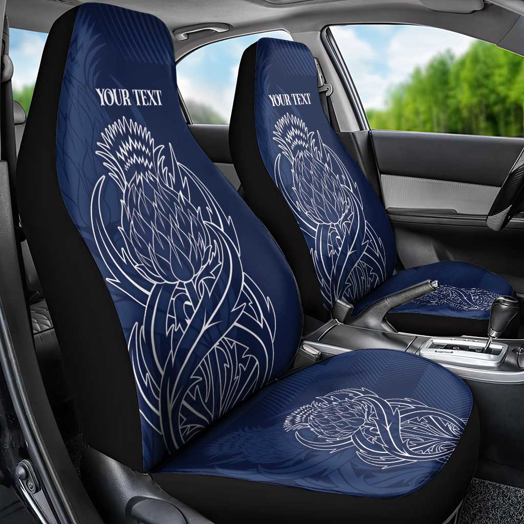 Scotland Rugby Personalized Car Seat Cover Thistle Royal Style