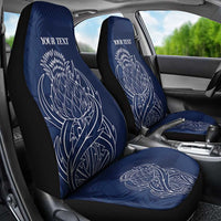 Scotland Rugby Personalized Car Seat Cover Thistle Royal Style