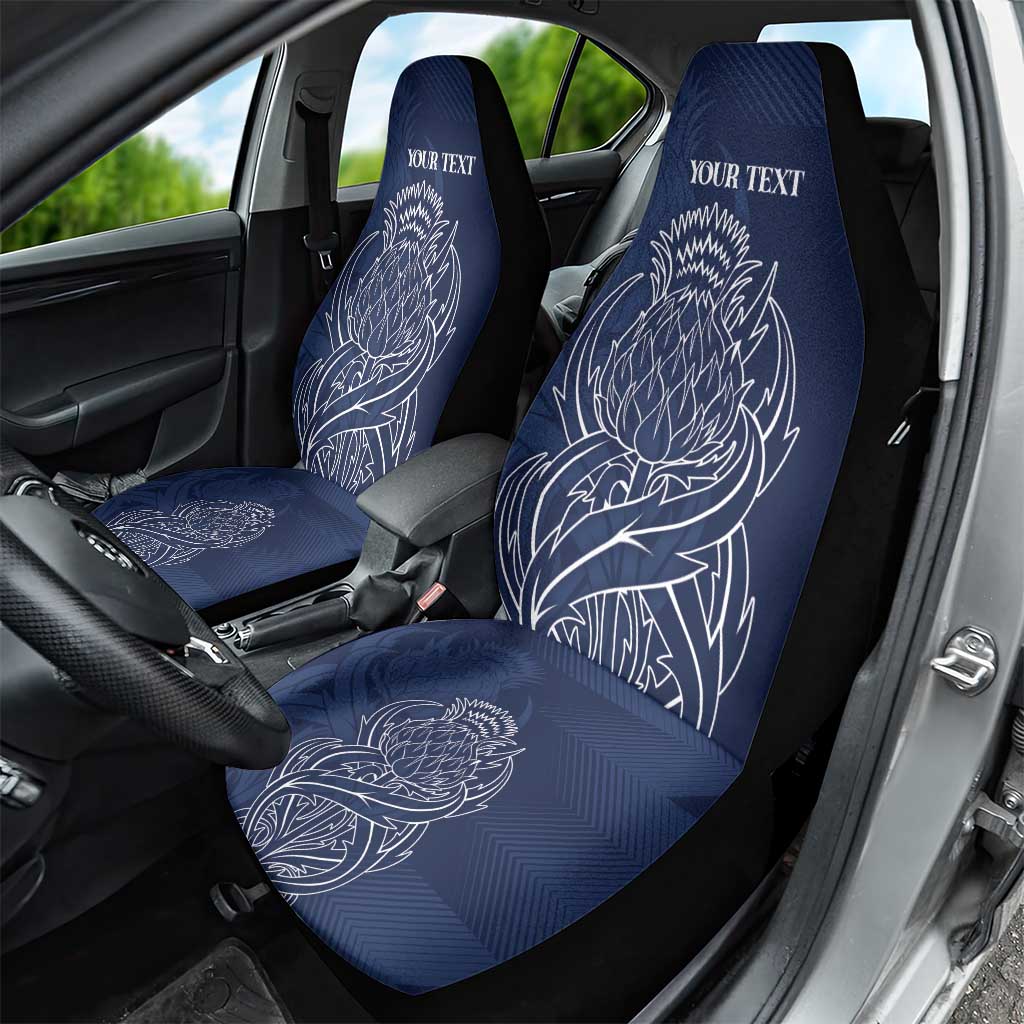 Scotland Rugby Personalized Car Seat Cover Thistle Royal Style