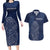 Scotland Rugby Personalized Couples Matching Long Sleeve Bodycon Dress and Hawaiian Shirt Thistle Royal Style