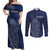 Scotland Rugby Personalized Couples Matching Off Shoulder Maxi Dress and Long Sleeve Button Shirt Thistle Royal Style