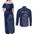Scotland Rugby Personalized Couples Matching Off Shoulder Maxi Dress and Long Sleeve Button Shirt Thistle Royal Style