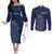 Scotland Rugby Personalized Couples Matching Off The Shoulder Long Sleeve Dress and Long Sleeve Button Shirt Thistle Royal Style