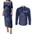 Scotland Rugby Personalized Couples Matching Puletasi and Long Sleeve Button Shirt Thistle Royal Style