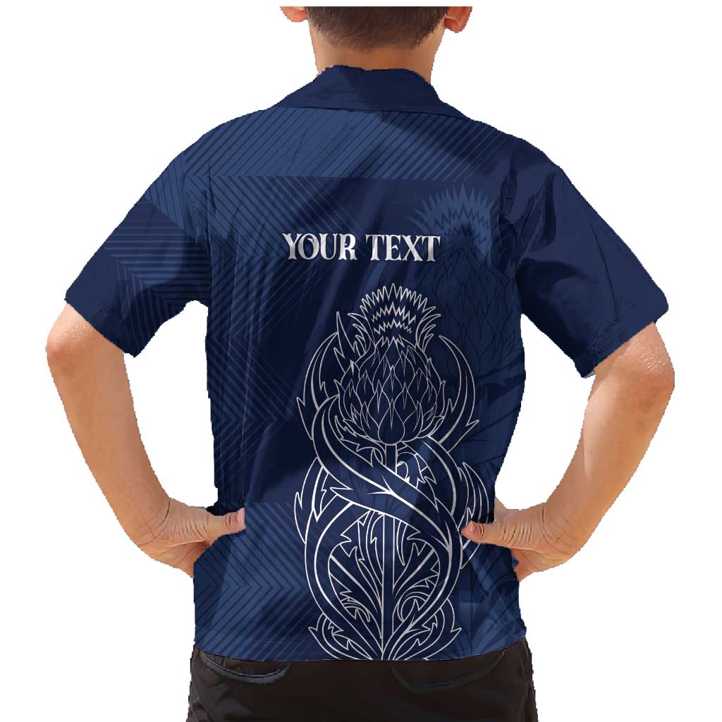Scotland Rugby Personalized Family Matching Mermaid Dress and Hawaiian Shirt Thistle Royal Style