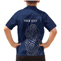 Scotland Rugby Personalized Family Matching Mermaid Dress and Hawaiian Shirt Thistle Royal Style