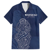 Scotland Rugby Personalized Family Matching Off The Shoulder Long Sleeve Dress and Hawaiian Shirt Thistle Royal Style