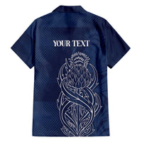 Scotland Rugby Personalized Family Matching Off The Shoulder Long Sleeve Dress and Hawaiian Shirt Thistle Royal Style