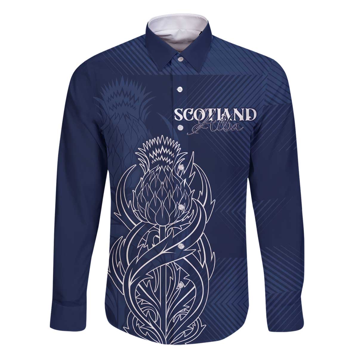 Scotland Rugby Personalized Family Matching Off The Shoulder Long Sleeve Dress and Hawaiian Shirt Thistle Royal Style