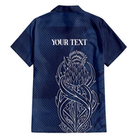 Scotland Rugby Personalized Family Matching Off Shoulder Maxi Dress and Hawaiian Shirt Thistle Royal Style
