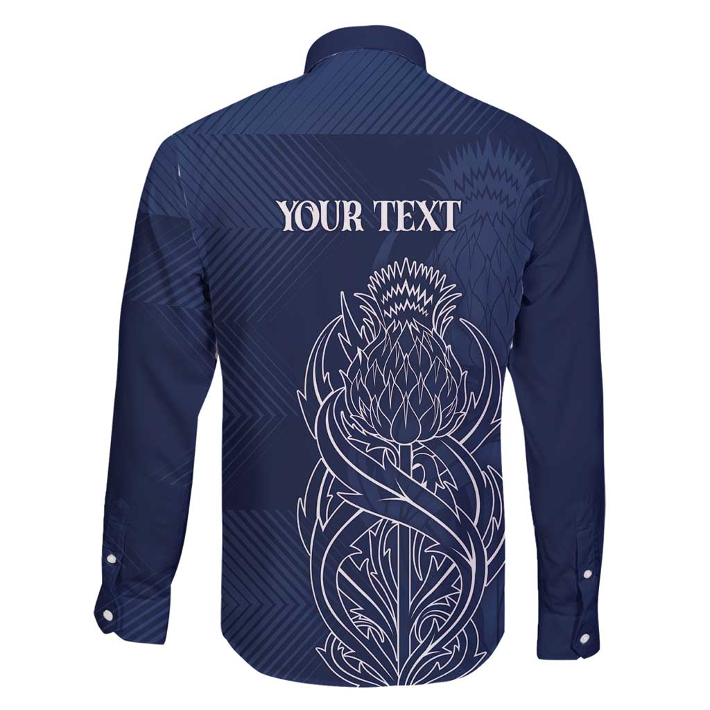 Scotland Rugby Personalized Family Matching Tank Maxi Dress and Hawaiian Shirt Thistle Royal Style